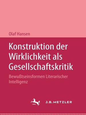 cover image of Konstruktion der Wirklichkeit als Gesellschaftsritik